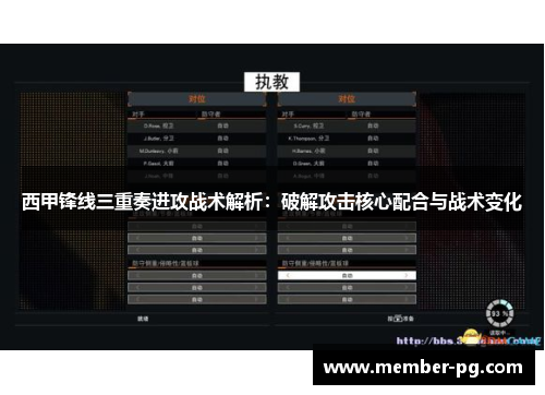 西甲锋线三重奏进攻战术解析：破解攻击核心配合与战术变化